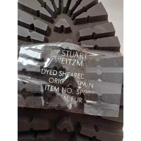 Stuart Weitzman Shearling Parka Over Knee Boots Sz 8 M Taupe Suede Leather 50/50 - Picture 13 of 14